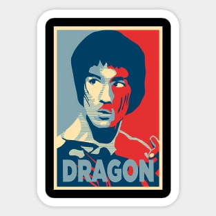 Bruce Dragon Legend Movie Bruce Jeet Kune Do Sticker